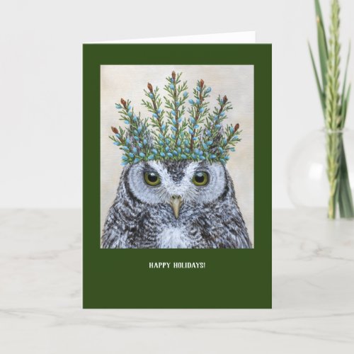 Julius the owl Holiday card