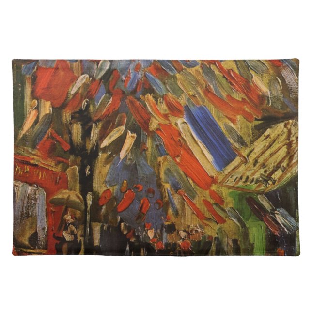 July 14th Celebration in Paris by Vincent van Gogh Cloth Placemat (Front)