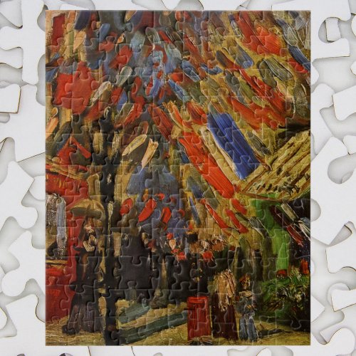 July 14th Celebration in Paris by Vincent van Gogh Jigsaw Puzzle