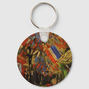 July 14th Celebration in Paris by Vincent van Gogh Keychain