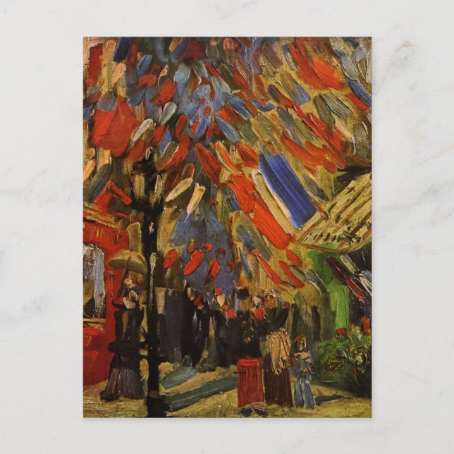 July 14th Celebration in Paris by Vincent van Gogh Postcard (Front)