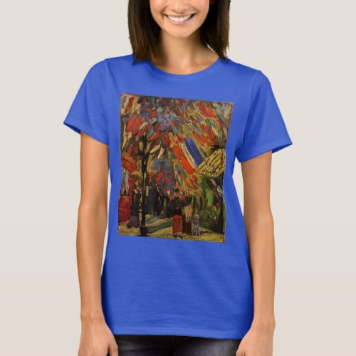 July 14th Celebration in Paris by Vincent van Gogh T_Shirt