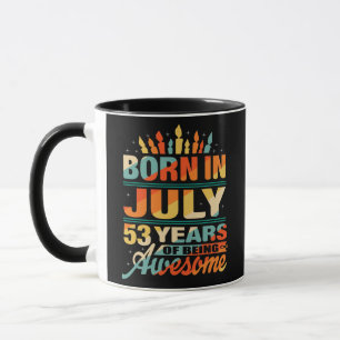 July 1969 53 Years Old 53rd Birthday Gifts Candle Mug