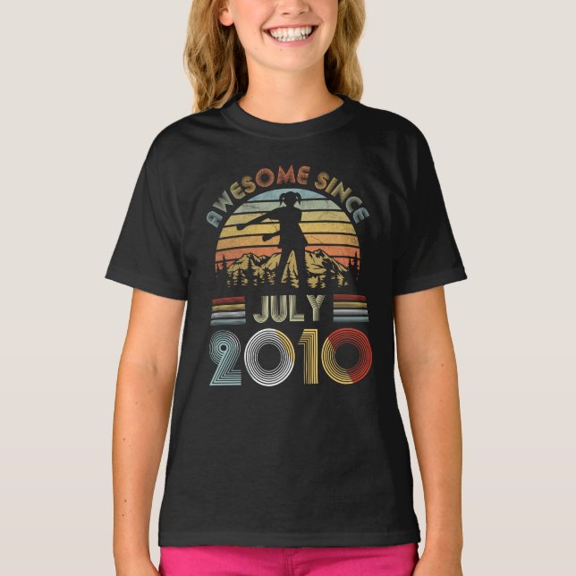July 2010 9th Birthday Girl Floss Like A Boss T-Shirt (Front)