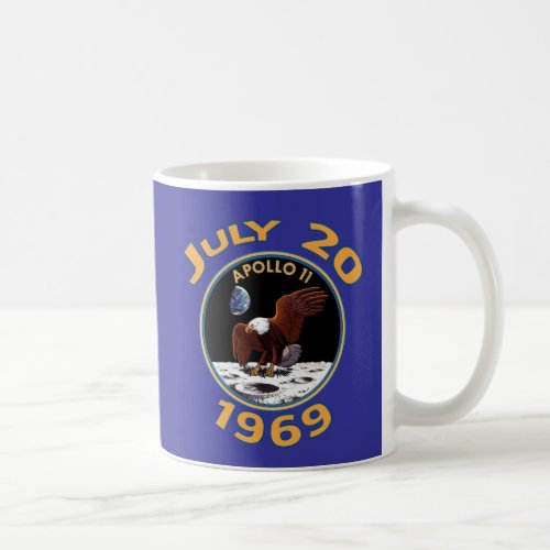 July 20 1969 Apollo 11 Mission to the Moon Coffee Mug