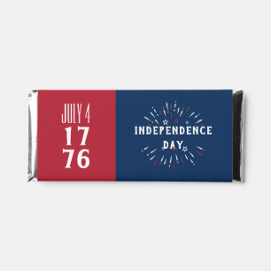 July 4 1776 America USA Independence Day Fireworks Hershey Bar Favors