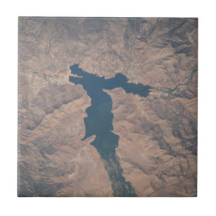 July 4, 2019 - Lake Isabella In California. Ceramic Tile