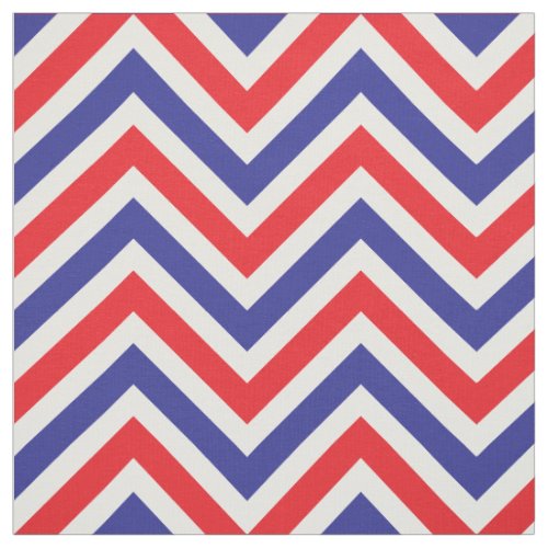 July 4 All American Red White and Blue Chevron Fabric