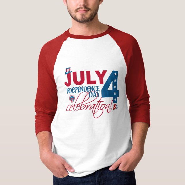 JULY 4 Celebration shirt, double-sided T-Shirt (Front)