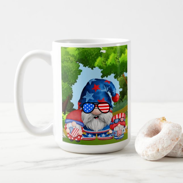 july 4 independence day coffee mug (With Donut)