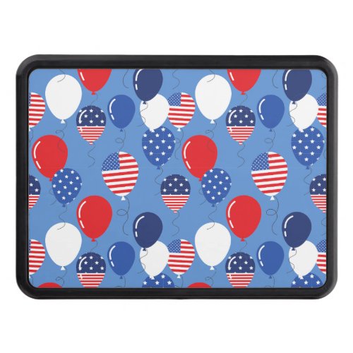 July 4 _Patriotic Balloon Pattern Hitch Cover