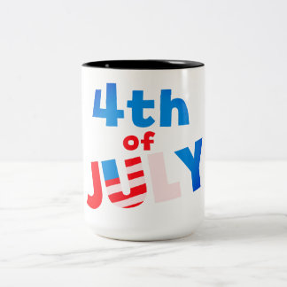 July 4, Two-Tone coffee mug