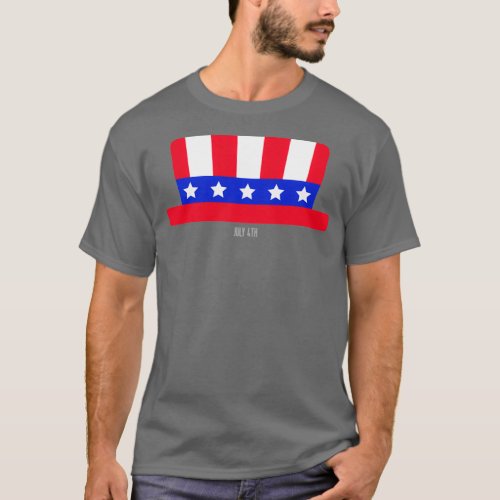 JULY 4th AMERICAN FLAG HAT  INDEPENDENCE DAY   2 T_Shirt