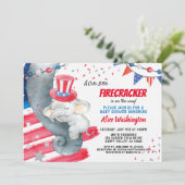 July 4th Baby Shower Invitation (Standing Front)