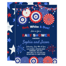 red white and blue baby shower