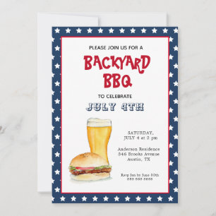 July 4th Backyard BBQ party Announcement