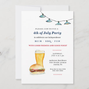 July 4th Backyard BBQ party Announcement