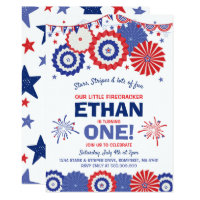 July 4th Birthday Invitation Fourth of July Party