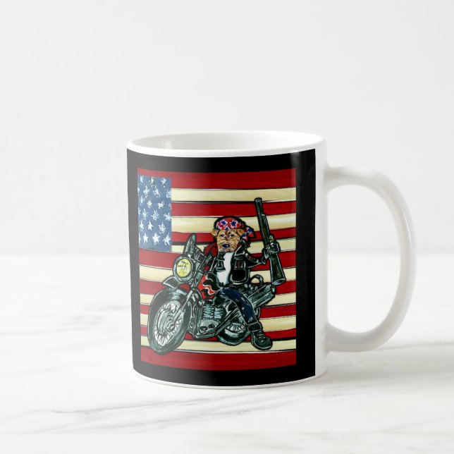 July 4th- Born to be Wild Airedale Coffee Mug (Right)