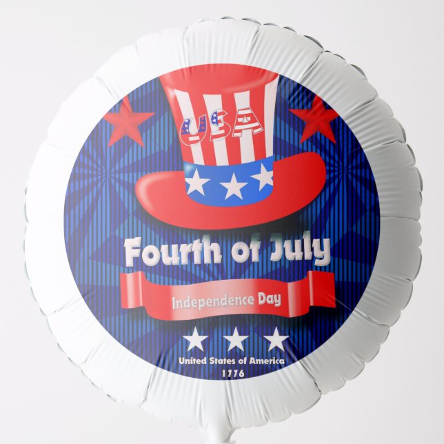 July 4th Celebrate Freedom Party  Balloon (Front)