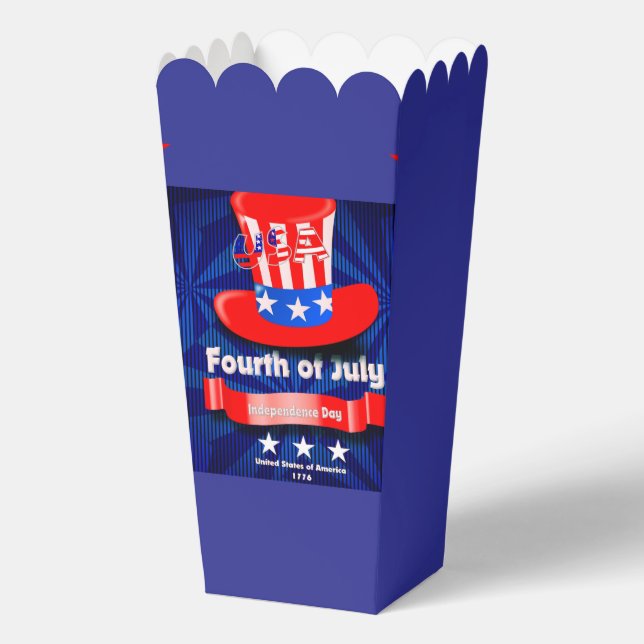 July 4th Celebrate Freedom Party  Favor Boxes (Front)