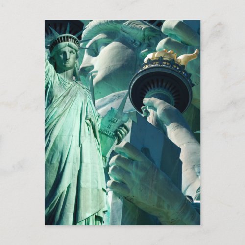 July 4th Celebration Lady Liberty Postcards