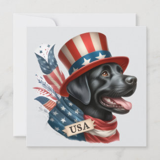 July 4th dog card