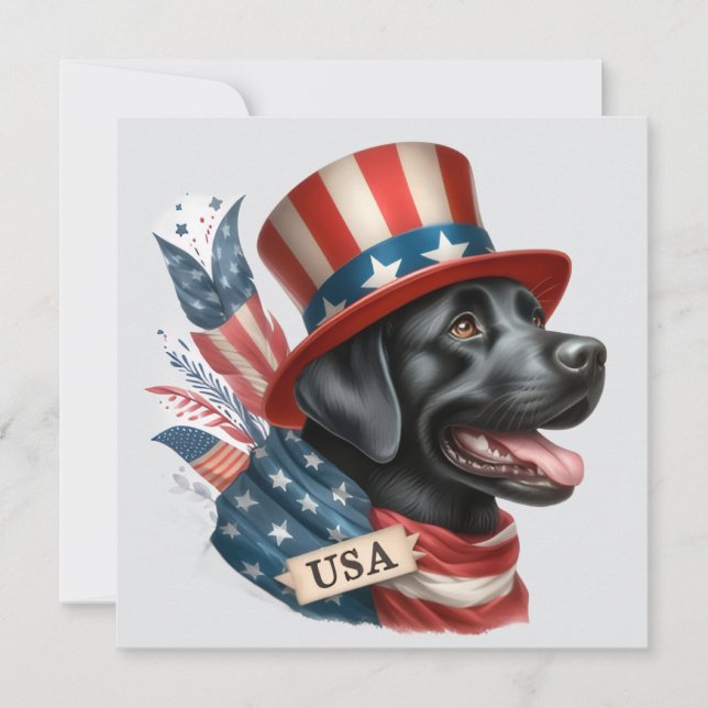 July 4th dog card (Front)