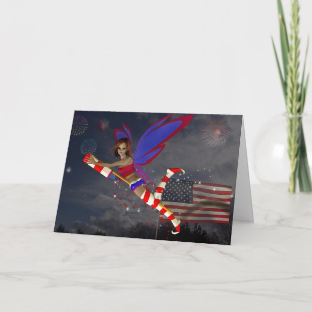 July 4th Fairy Card (Front)