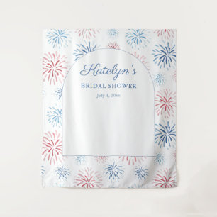 July 4th Fireworks Bridal Shower Photo Backdrop