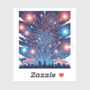 July 4th Fireworks – Independence Day Sticker
