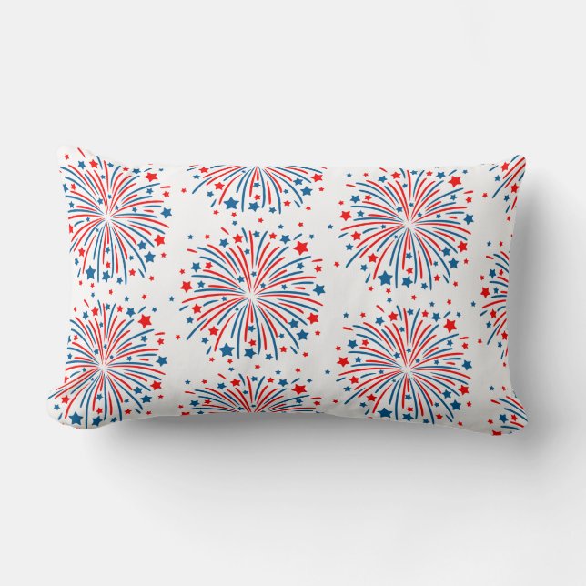 July 4th Fireworks Pillow (Front)