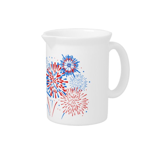 July 4th Fireworks Water Pitcher (Right)