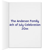 July 4th Flag & Fireworks Add Your Photo Card 4 (Inside (Right))