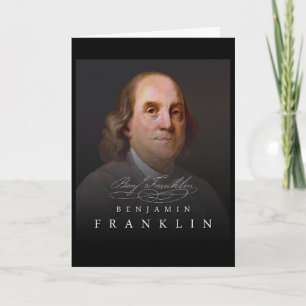 July 4th Founding Father Ben Benjamin Franklin Tee Card