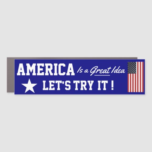 July 4th gear car magnet