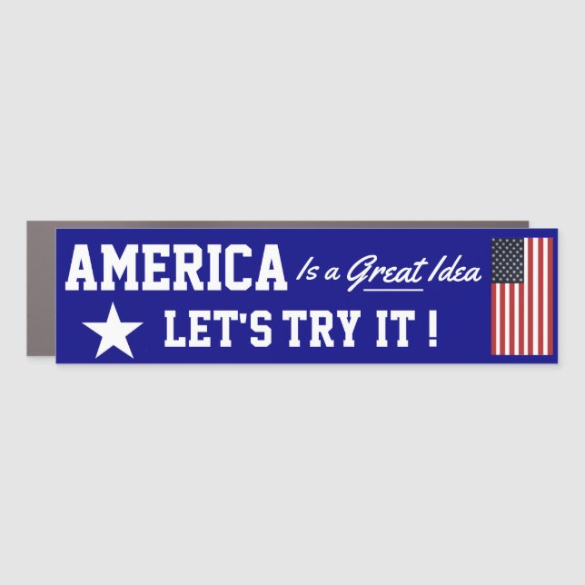 July 4th gear car magnet (Front)