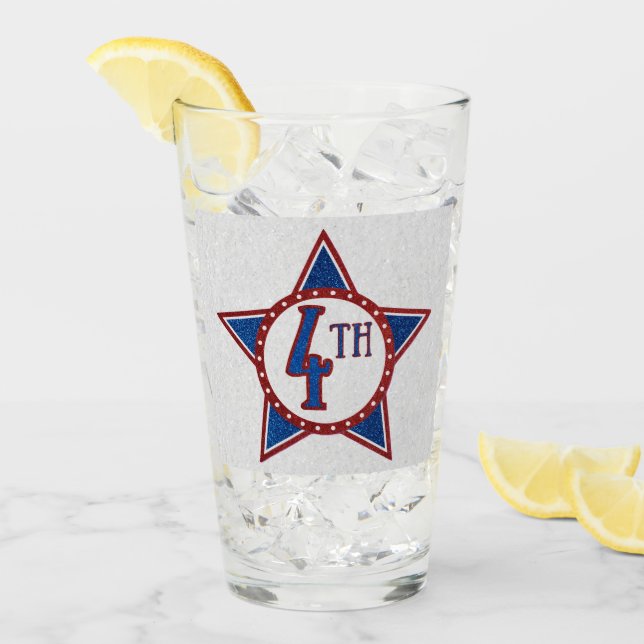 July 4th Glitter Glass (Front Ice)