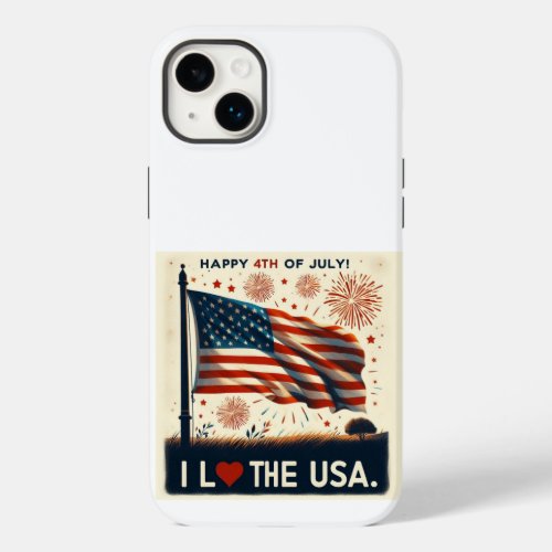 July 4th I love the USA Case_Mate iPhone 14 Plus Case