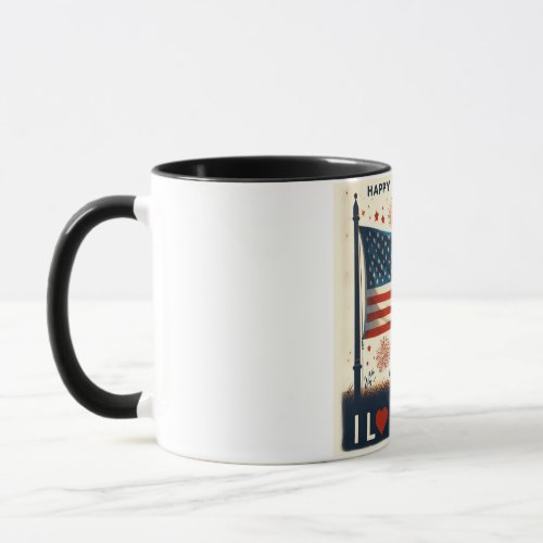 July 4th I love the USA Mug