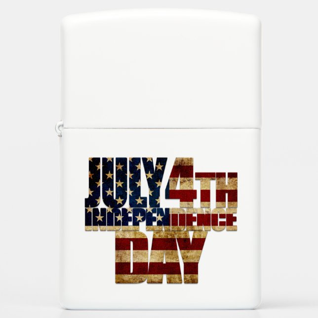 July 4th Independence Day 002 Zippo Lighter (Front)