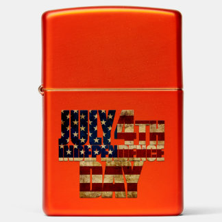 July 4th Independence Day 002 Zippo Lighter