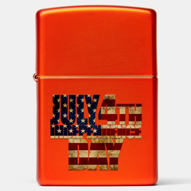 July 4th Independence Day 002 Zippo Lighter (Front)