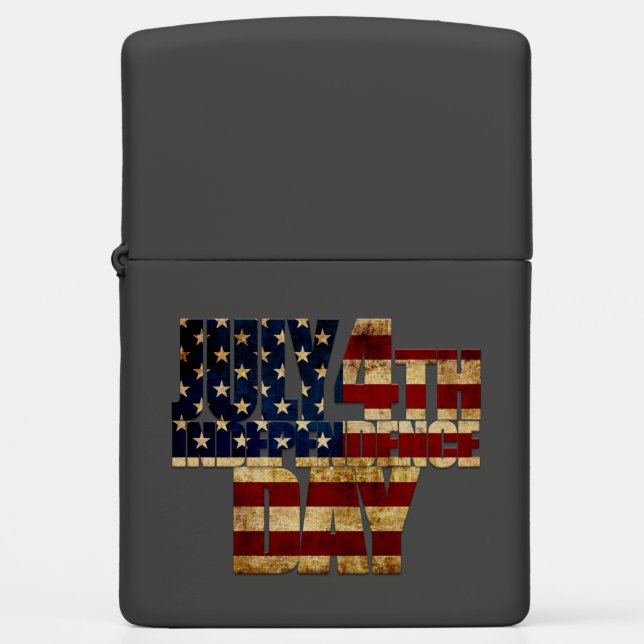 July 4th Independence Day 002 Zippo Lighter (Front)