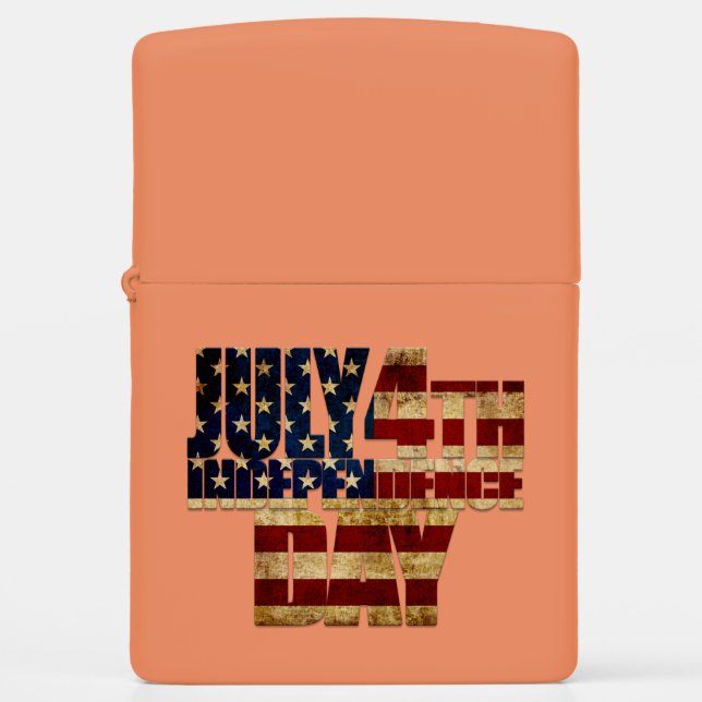 July 4th Independence Day 002 Zippo Lighter (Front)