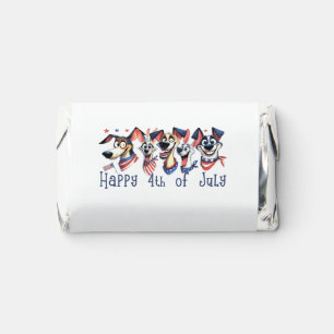 July 4th. Independence Day. Funny Dogs Hershey's Miniatures