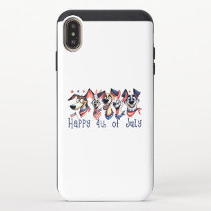 July 4th. Independence Day. Funny Dogs iPhone XS Max Slider Case