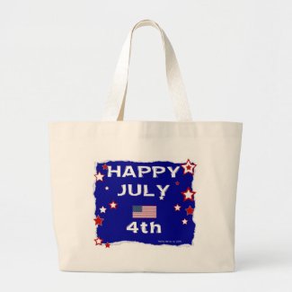 July 4th (Independence Day) Large Tote Bag