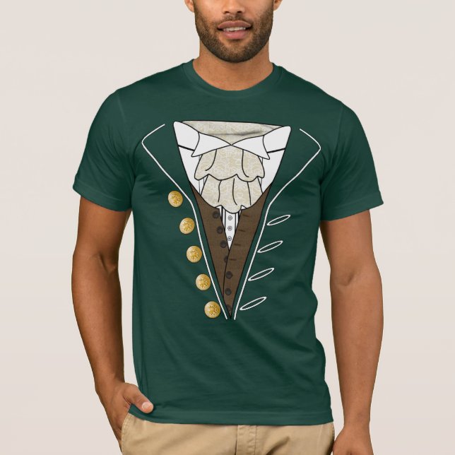 July 4th Independence Day Tuxedo Cravat T Shirt (Front)