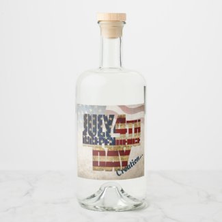 July 4th Independence Day V 2.0 2020 Liquor Bottle Label